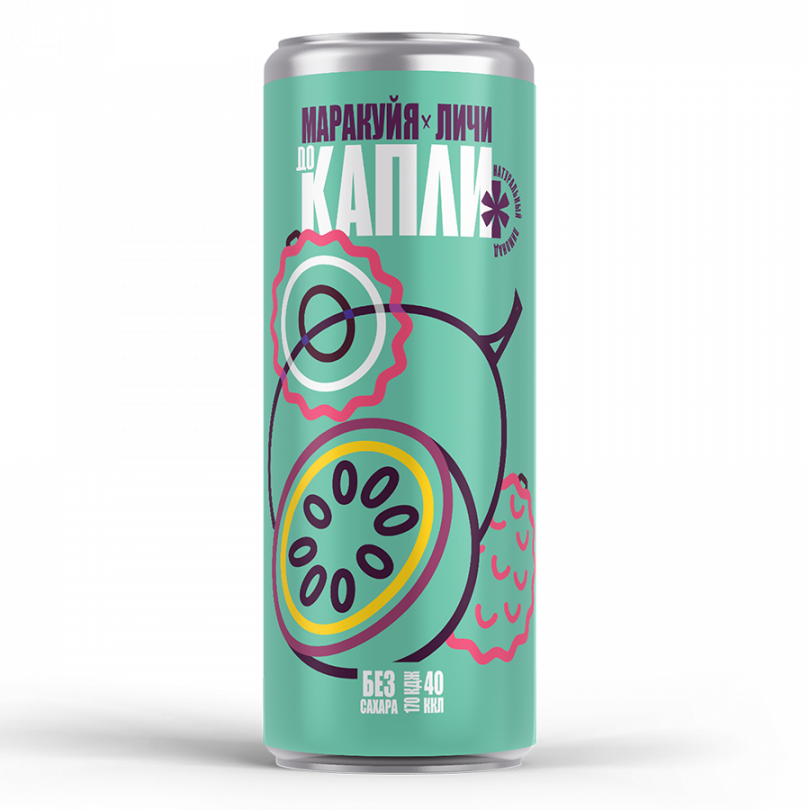 Лимонад "Маракуйя-Личи" ДО КАПЛИ